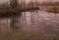 Sur la rivière française impressionnisme Norwegian paysage Frits Thaulow